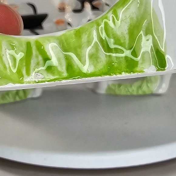 Cow Holstein Dairy Napkin Rings Ceramic Set Of 7 Kitsch Farm *Flaws* - Picture 6 of 9